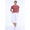 Blugi maxi capri albi