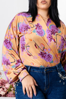 Body kimono feminin cu imprimeu floral