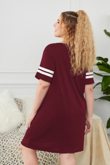 Maxi nightgown color burgundy with inscription